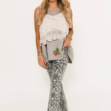 Olive Eyelet Ruffle Cami | Moonlight