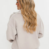 Cream & Cozy Quarter Zip Pullover
