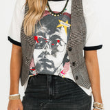 Elton John 1973 Pop Art Ringer Tee
