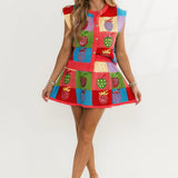 Colorblock Strawberry Skirt | Queen Of Sparkles
