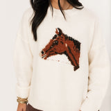 Saddle Up Sweater | Cream