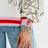 Grey Vintage Cupid Sweatshirt | Queen Of Sparkles