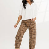Kortnee Barrel Jeans | Leopard