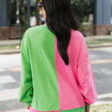 Licensed Green & Pink Colorblock Character Profile 'Wicked' Sweatshirt | Queen Of Sparkles