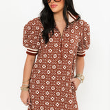Botanical Lines Mini Dress