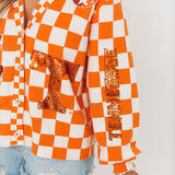Licensed Tennessee Checkered Team Icons Cardigan | Queen Of Sparkles