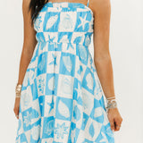 She Sells Seashells Mini Dress | Blue