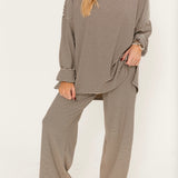 So Cozy Pull On Pants | Chocolate Stripe