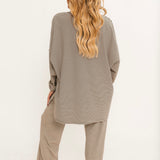 So Cozy Pull On Pants | Chocolate Stripe