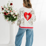 Grey Vintage Cupid Sweatshirt | Queen Of Sparkles