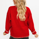 Lucky Baby Stitch Sweater | Cherry