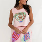 Light Pink Multi Shell Skort | Queen Of Sparkles