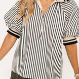 Blake Zip Up Top | Black