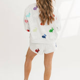 Grey Multi Bunny Sweatshirt | Queen Of Sparkles