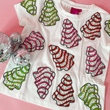 KIDS White Little Debbie Trees Tee | Queen Of Sparkles