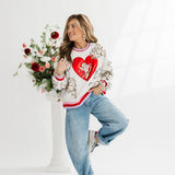 Grey Vintage Cupid Sweatshirt | Queen Of Sparkles