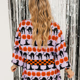 Checker Trim Halloween Icon Sweater | Queen Of Sparkles