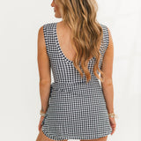 Don't Sweat It Mini Dress | Black Check