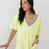 Hot Shot Tee Romper | Sour Citrus