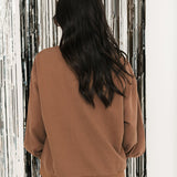 Brown Queen Of Coffee Sweatshirt | Queen Of Sparkles