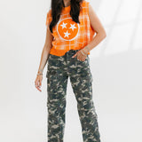Orange & White Plaid Tenn Sweater Vest | Queen Of Sparkles