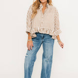 Bailey Stripe Shirt | Neutral Combo