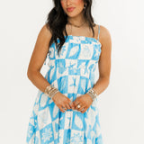 She Sells Seashells Mini Dress | Blue