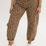 Kortnee Barrel Jeans | Leopard