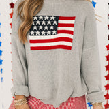 American Flag Sweater Top