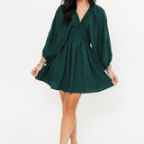 Evening Stroll Mini Dress | Green