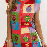 Colorblock Strawberry Skirt | Queen Of Sparkles