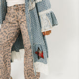 Peace Patched Long Cardigan