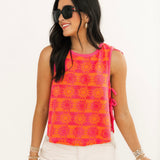 Towel Terry Top | Pink Combo