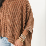 Knit Pullover Sweater | Wooden