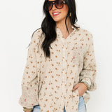 Daydream Daisy Button Up | Khaki