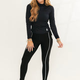 Acclimate Turtleneck Jacq | Black Animal