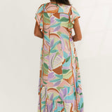 Sunset Stroll Floral Maxi Dress