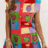 Colorblock Strawberry Skirt | Queen Of Sparkles