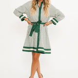 Striped & Chic Mini Dress | Pine