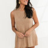 Karli Sweater Shorts | Tan