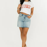 Peyton Grinded Mini Skirt | Light