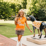 Licensed Tennessee 'Go Vols' Feather Bottom Tank Sweater | Queen Of Sparkles