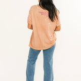 Happi Pintuck Flare Jeans | Med Light Wash