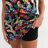 Black Rainbow Feather Skirt | Queen Of Sparkles