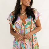Sunset Stroll Floral Maxi Dress