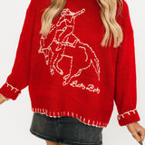 Lucky Baby Stitch Sweater | Cherry