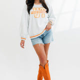 Licensed Grey Plaid UT Volunteers Sweatshirt | Queen Of Sparkles