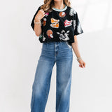 Black Sneakers With Wings Top | Queen Of Sparkles
