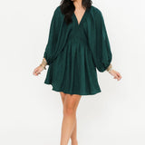 Evening Stroll Mini Dress | Green