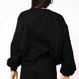 Black Feather Turkey Sweater | Queen Of Sparkles